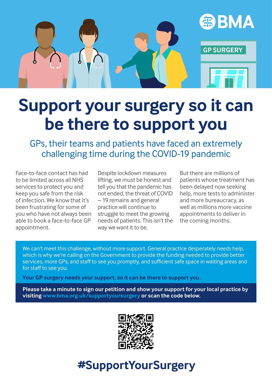 support your surgery poster